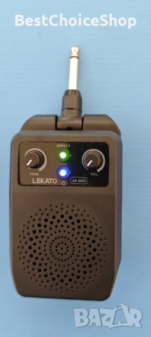 Мини усилвател за китара преносим и презареждащ се – Bluetooth, 4 ефекта, снимка 3 - Китари - 54093338