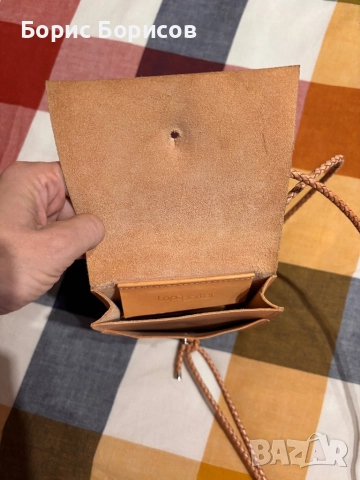 кожена чанта Lapoporter за телефон, снимка 5 - Чанти - 51921880