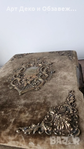 Стар улбум с музикална кутия, снимка 5 - Антикварни и старинни предмети - 53210504