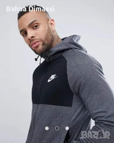 Nike Fleece Суичър мъжки Оригинален , снимка 1 - Спортни дрехи, екипи - 48709376