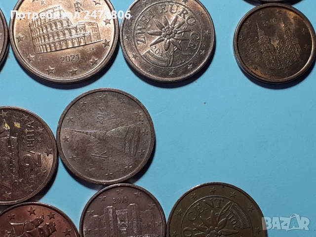 Колекционерски монети Лот от 20 броя - 1-2-5 евро цента- Различни години - различни държави, снимка 15 - Нумизматика и бонистика - 53583319
