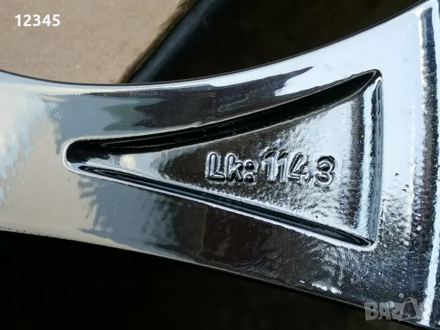 нови никелирани джанти BROCK 17’’5x114,3 -№774, снимка 14 - Гуми и джанти - 49780399