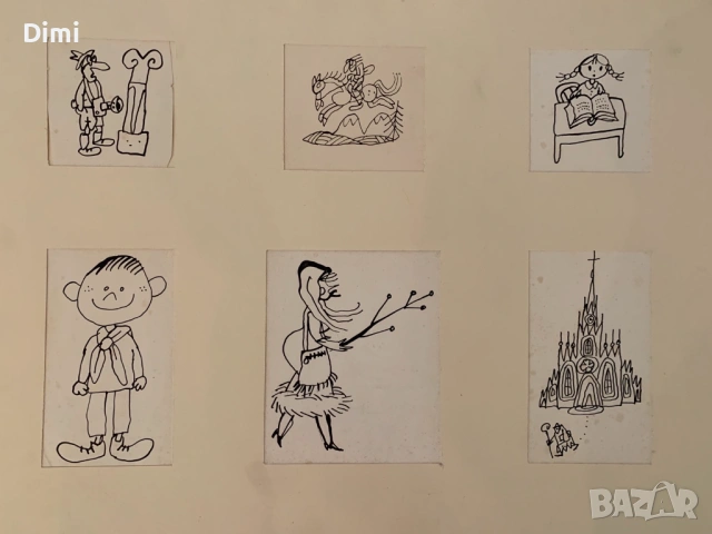 БОРИС ДИМОВСКИ - Рисунки-оригинал, снимка 2 - Картини - 52804098