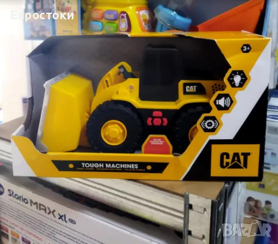 Играчка товарач CAT Construction Toys Tough Machines, снимка 6 - Коли, камиони, мотори, писти - 47056903