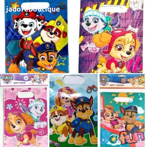10 бр Подаръчни торбички Пес патрул Paw patrol различни видове