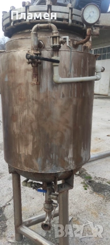 Съд за варене и пастьоризиране под налягане и вакуум от неръждавейка, снимка 8 - Други машини и части - 53948878