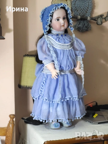 Огромна антична кукла 1907 Jumeau 80 см, снимка 6 - Антикварни и старинни предмети - 54172064