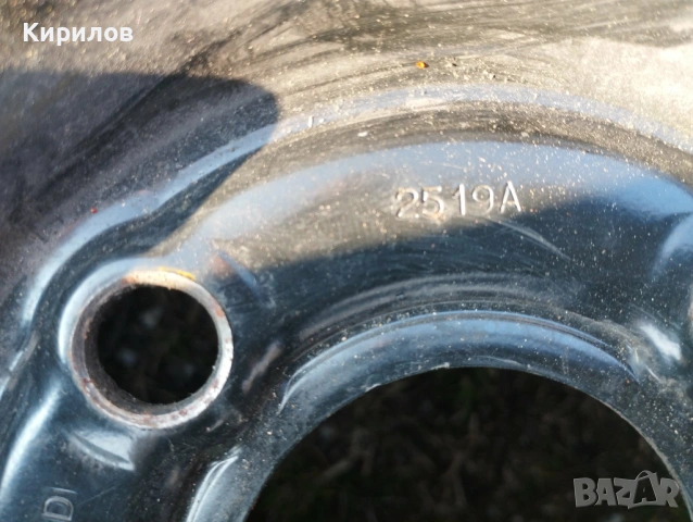 Резервна метална джанта с гума 15 цола  за Renault Megane Scenic от 1998- 2006г, снимка 3 - Гуми и джанти - 53757494