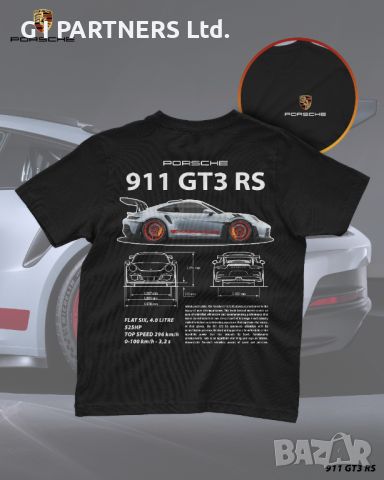 Тениска PORSCHE 911 GT3 RS, снимка 2 - Тениски - 45649796