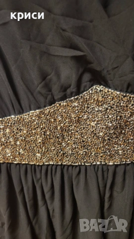 Дамска къса черна рокля Benetton, снимка 3 - Рокли - 54009543