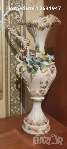 Bassano италианска порцеланова ваза кана , снимка 5 - Антикварни и старинни предмети - 45185636