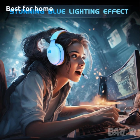 Gtheos 2.4GHz безжични геймърски слушалки за PS5, PS4 Fortnite & Call of Duty/FPS геймъри, снимка 8 - Слушалки и портативни колонки - 54172962