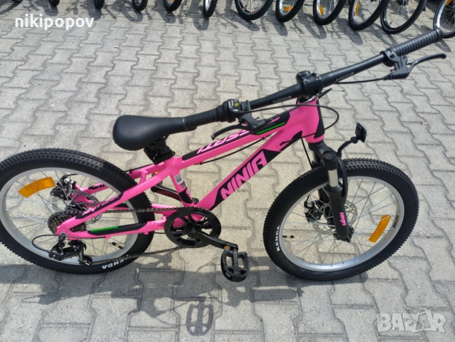 PASSATI Алуминиев велосипед 20" NINJA розов, снимка 3 - Велосипеди - 53560071