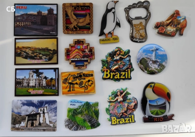 Магнити за хладилник от Европа, Азия, Африка и Южна Америка, снимка 6 - Колекции - 52236849