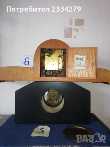 Стари каминни настолни часовници от различни години и часовникари., снимка 13 - Антикварни и старинни предмети - 52017186