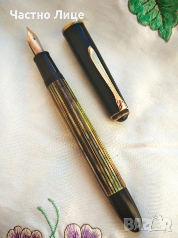 РЯДКА Оригинална Немска Писалка Pelikan 400 Със Златно Перо 585