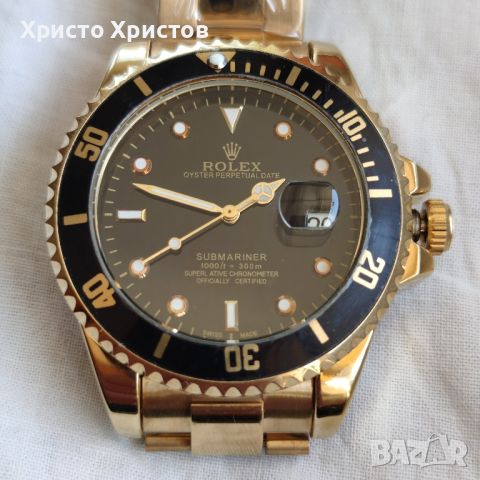 Мъжки луксозен часовник Rolex Submariner 41 mm 126618LN Yellow Gold Black Dial , снимка 4 - Мъжки - 45506334
