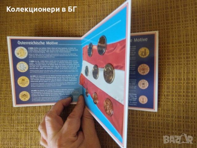 БАНКОВ СЕТ АВСТРИЙСКИ ЕВРОМОНЕТИ 2002 ГОДИНА, снимка 7 - Нумизматика и бонистика - 52813973