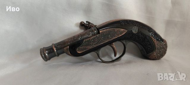 Красив метален кремъчен пистолет за украса и декорация , снимка 3 - Колекции - 45839728