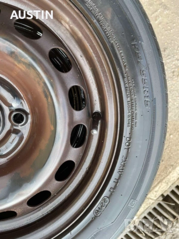 Гуми с джанти летни195/55/15, снимка 2 - Гуми и джанти - 53629291