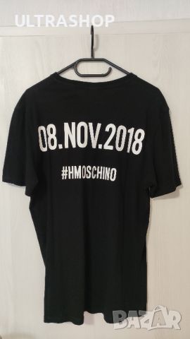 MOSCHINO CREW H&M Crewneck T-Shirt Мъжка тениска в отлично състояние, снимка 13 - Тениски - 33612352