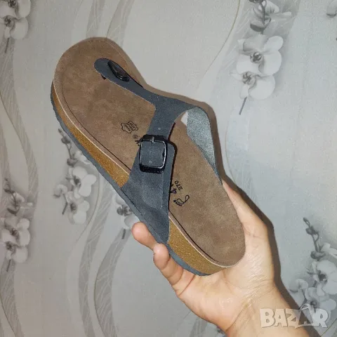  Birkenstock Gizeh Bs номер 41 оригинални чехли / сандали , снимка 4 - Мъжки чехли - 50169271