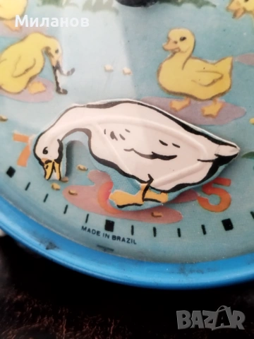 Стар анимиран будилник, настолен часовник, снимка 3 - Антикварни и старинни предмети - 54163332