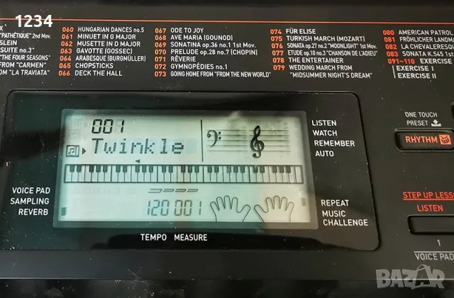 синтезатор клавир CASIO LK-160 пиано с плътни светещи клавиши 5 октави USB, снимка 6 - Синтезатори - 49692404