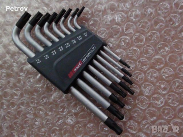 HOLEX Torx - Made in Germany - ЧИСТО НОВ Комплект Torx / Торкс със сверична глава / ПРОФЕСИОНАЛЕН !!, снимка 5 - Гедорета - 41957030