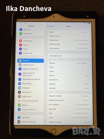 Apple iPad 7 10.2'', 32 GB, Cellular, Gold, снимка 3 - Таблети - 45708829