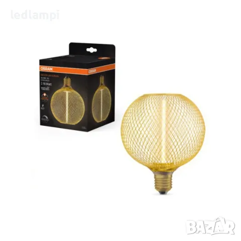 LED лампа 3.5W DECOR STR GL125 Gold E27 1800K Ledvance - Димиране, снимка 2 - Лед осветление - 47876089