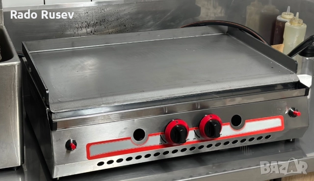 Стоманена газова плоча 70/40 см, снимка 2 - Котлони - 52459456