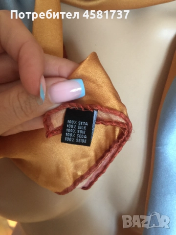 Копринен шал, снимка 9 - Шалове - 51717765