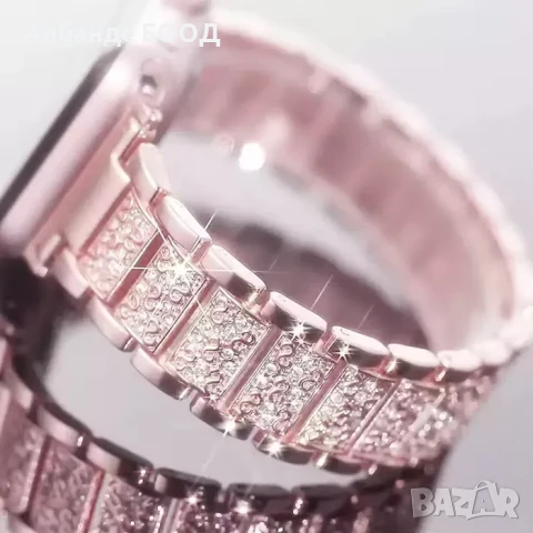 Луксозни кристални каишки за Samsung/Huawei/Amazfit/Garmin, снимка 5 - Каишки за часовници - 49407968