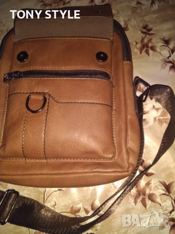 Нова Кожена Мъжка Чанта , снимка 8 - Чанти - 51610569