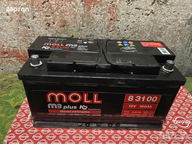 Акумулатор Moll 100 ам/ч 850 А с гаранция 