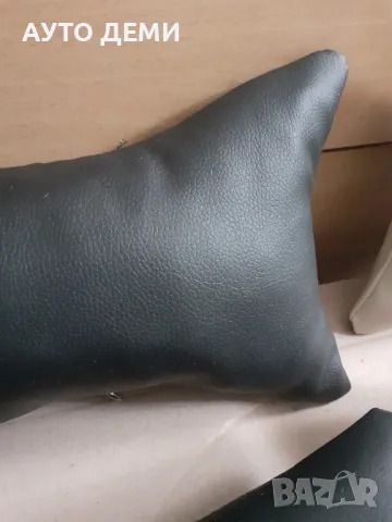 ТОП ЦЕНА 2 броя -15лв/БГ черни,бежови,кафяви кожени възглавнички за седалка на автомобил кола, снимка 2 - Аксесоари и консумативи - 48690879