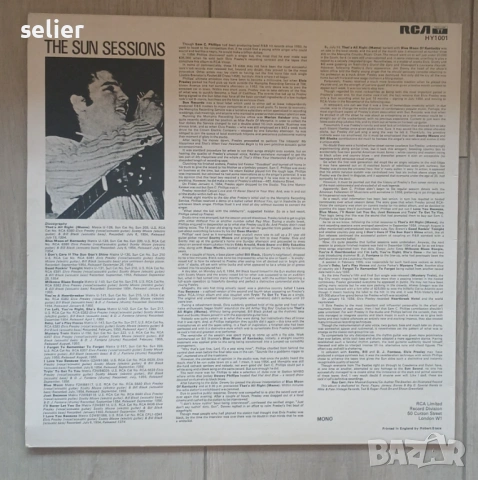 Elvis Presley ‎– The Sun Collection Издание 🇬🇧 UK 1975г Състояние на винила:едната страна е NEAR M, снимка 2 - Грамофонни плочи - 53611746