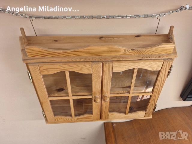 Винтидж витринка за стена , снимка 4 - Секции и витрини - 53772711