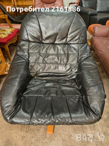 Кресло от естествена кожа , снимка 3 - Дивани и мека мебел - 54183611