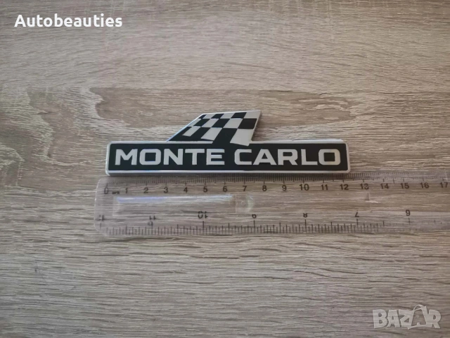 емблема Skoda Monte Carlo черно със сребристо, снимка 5 - Аксесоари и консумативи - 53455798