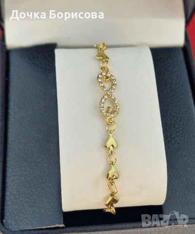 Гривна- Infinity Hearts Gold 18k позлата 