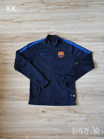 Оригинално мъжко горнище Nike Dri-Fit x F.C. Barcelona, снимка 1 - Спортни дрехи, екипи - 47105201