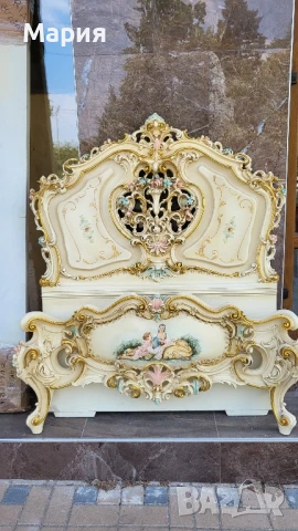 Италианско бароково легло 01900, снимка 4 - Спални и легла - 51200152