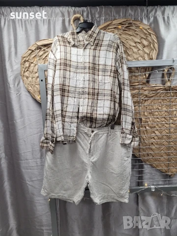 ЛЕНЕНИ бежови къси панталонки  C& A- XXL , снимка 1