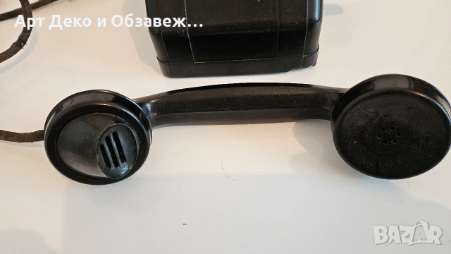 Стар бакелитен телефон, снимка 3 - Антикварни и старинни предмети - 53973564