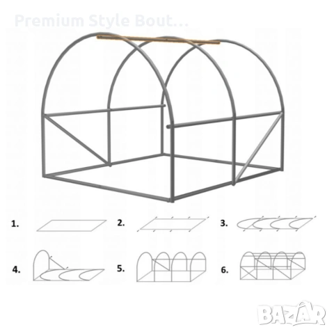 Компактна оранжерия – лесен монтаж и стабилна рамка, снимка 8 - Декорация за дома - 53592857