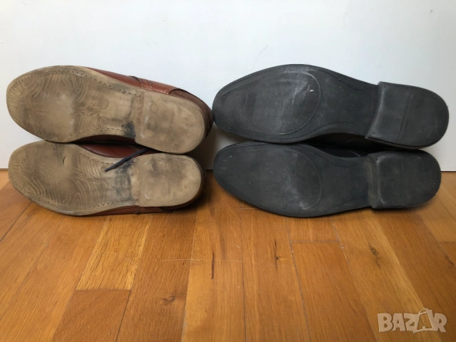 Мъжки кожени обувки 2 чифта, снимка 9 - Ежедневни обувки - 53391935