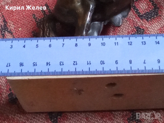 Бронзова фигурка на кон 53653, снимка 3 - Антикварни и старинни предмети - 53392797