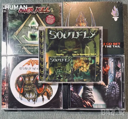 Overkill,Anthrax,Soulfly , снимка 1 - CD дискове - 46825658